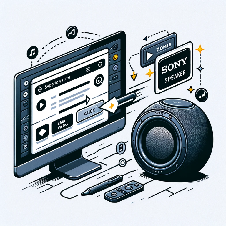 how to find sony speaker zma files